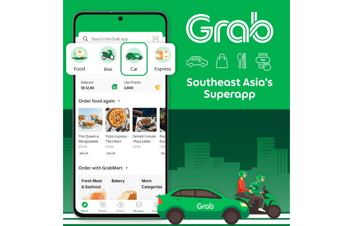 Grabタクシー　セブ島