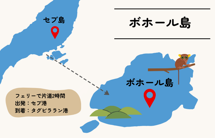 ボホール島　地図