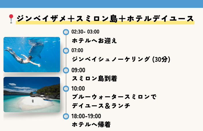 セブ　スミロン島　ツアー