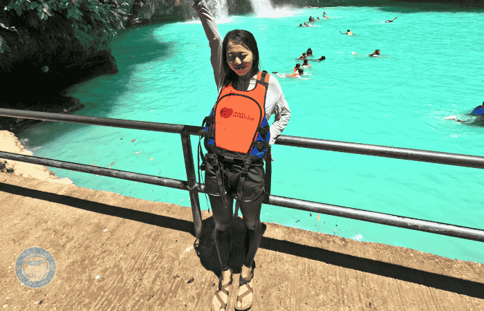 セブ島　カワサン滝　キャニオニング